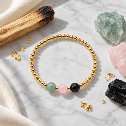 Aries Love and Money Golden Bracelet With REAL Gold