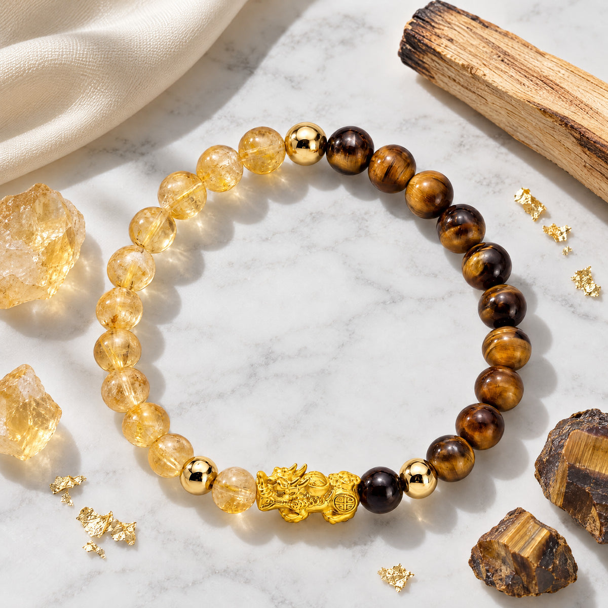Aries Zodiac Feng Shui Pixiu Bracelet