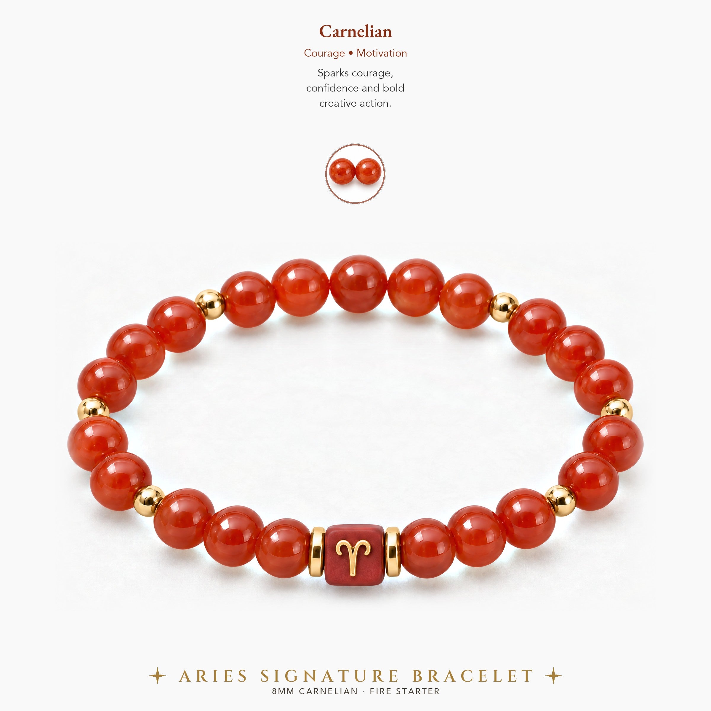 Aries Zodiac Signature Bracelet