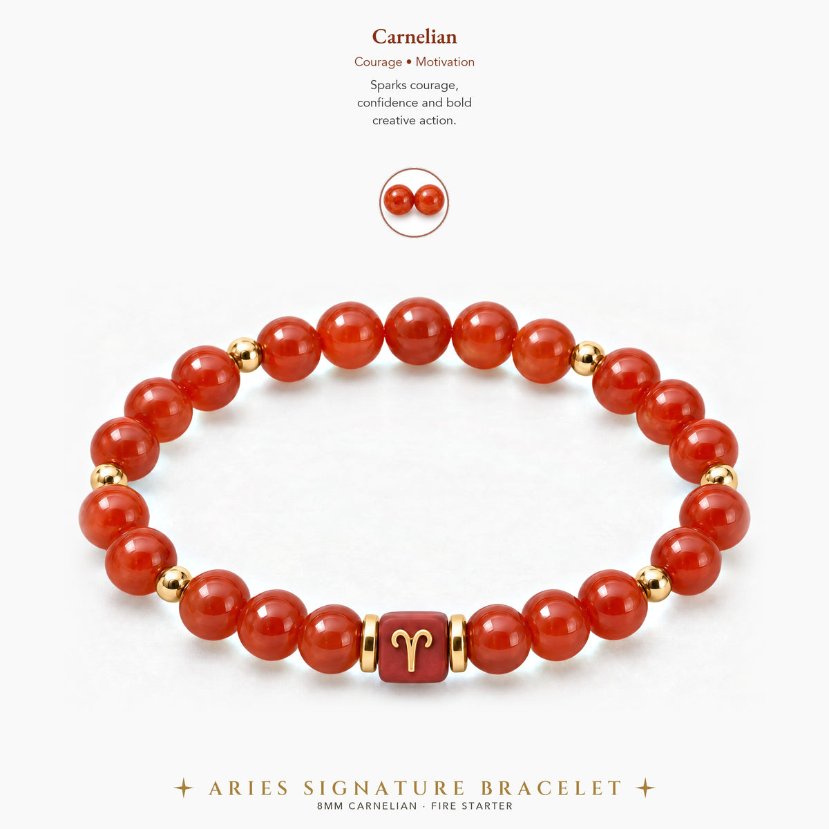 Aries Zodiac Signature Bracelet