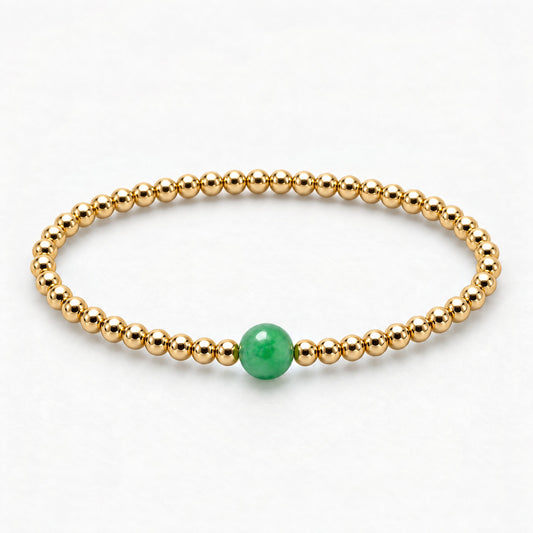 Cancer Golden Zodiac Jade 2026 Bracelet REAL Gold