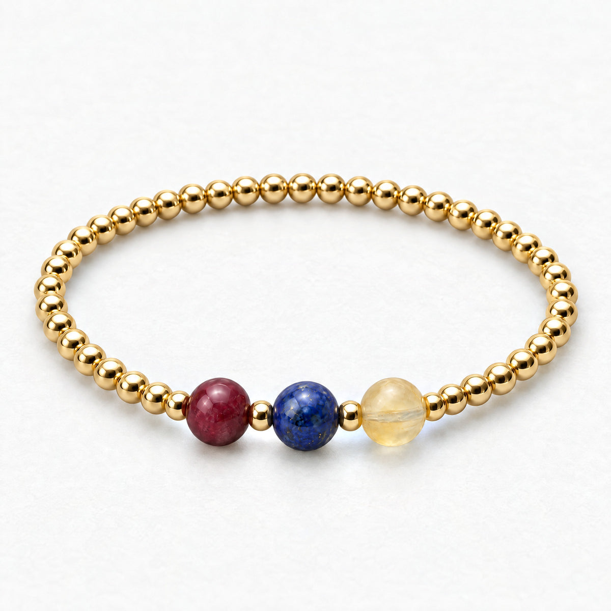 Cancer Love and Money Golden Bracelet With REAL Gold