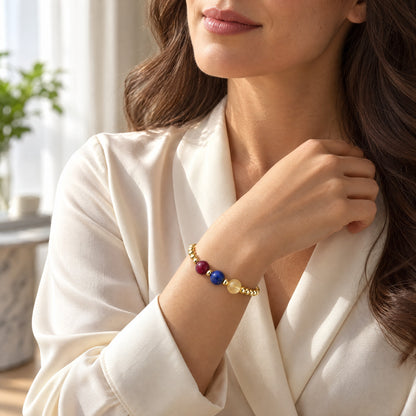 Cancer Love and Money Golden Bracelet With REAL Gold