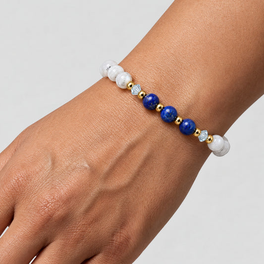 Cancer Lucky Zodiac Trio Crystal Bracelet