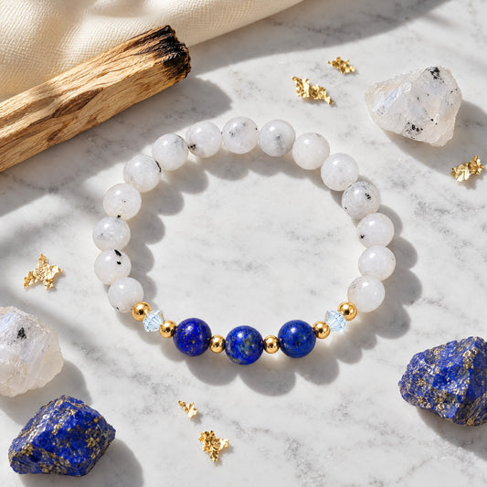 Cancer Lucky Zodiac Trio Crystal Bracelet
