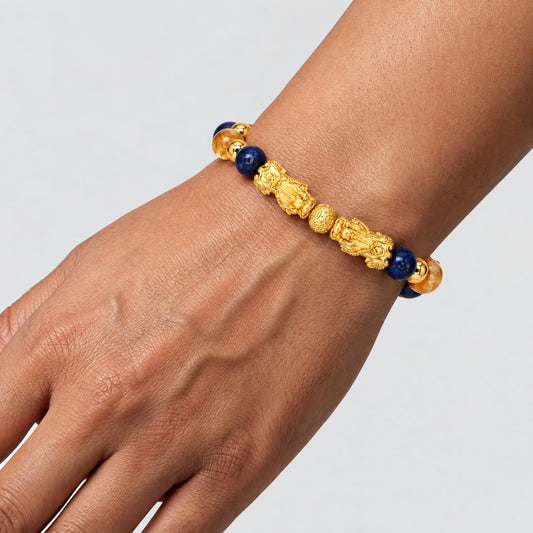 Cancer Zodiac Feng Shui Double Pixiu Bracelet