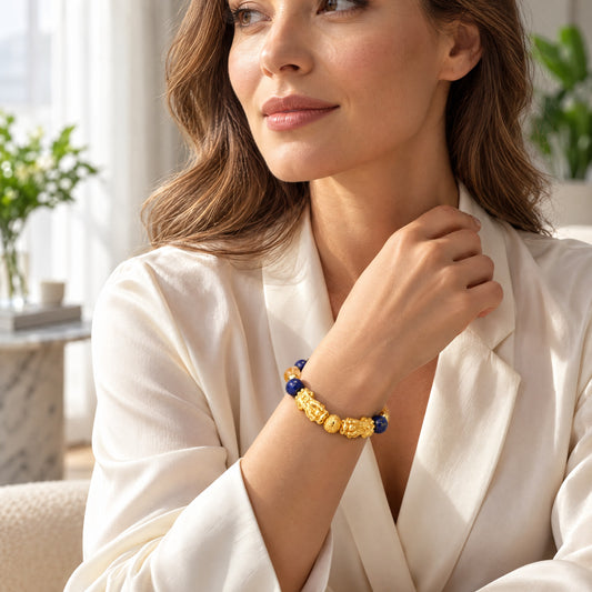 Cancer Zodiac Feng Shui Double Pixiu Bracelet