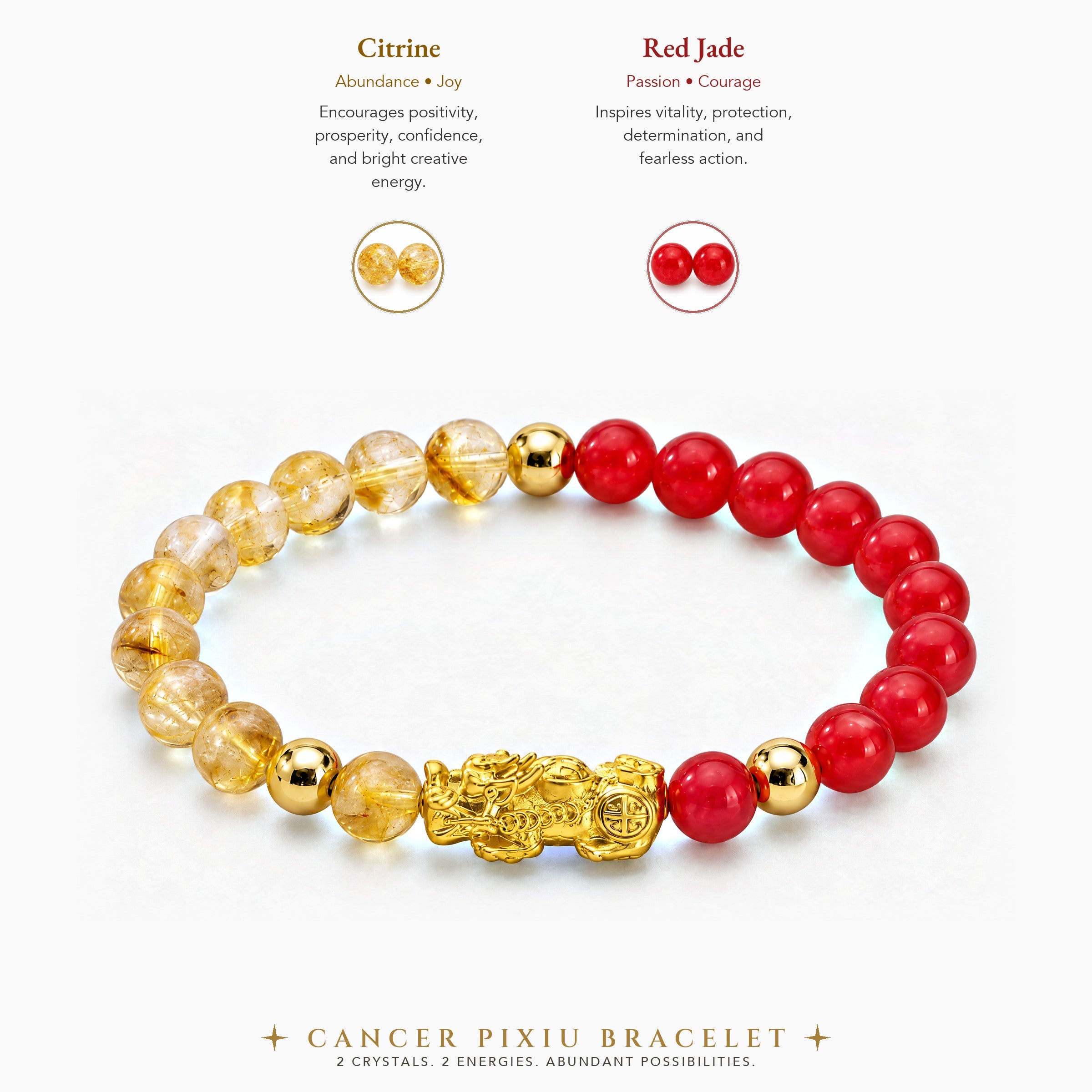 Cancer Zodiac Feng Shui Pixiu Bracelet