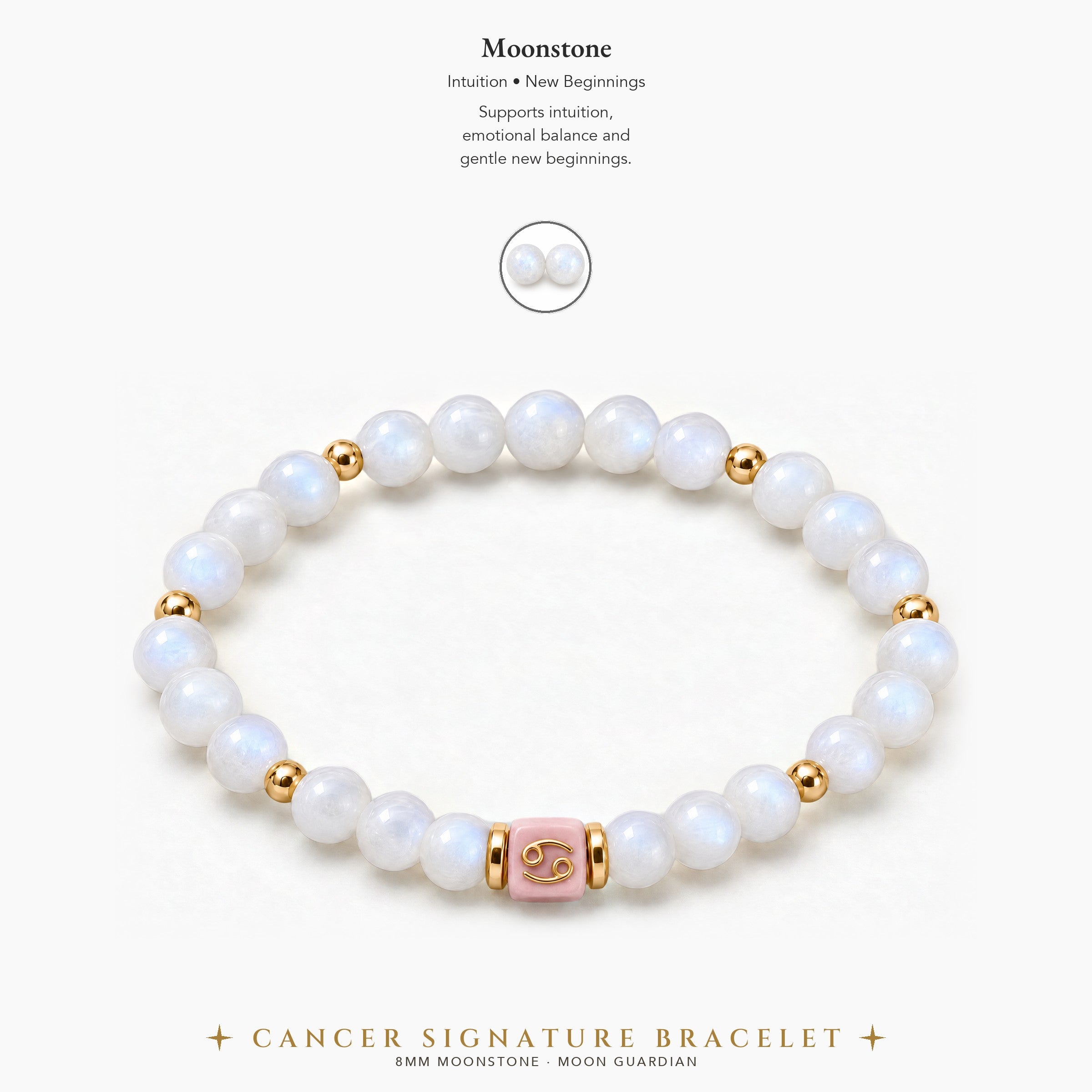 Cancer Zodiac Signature Bracelet