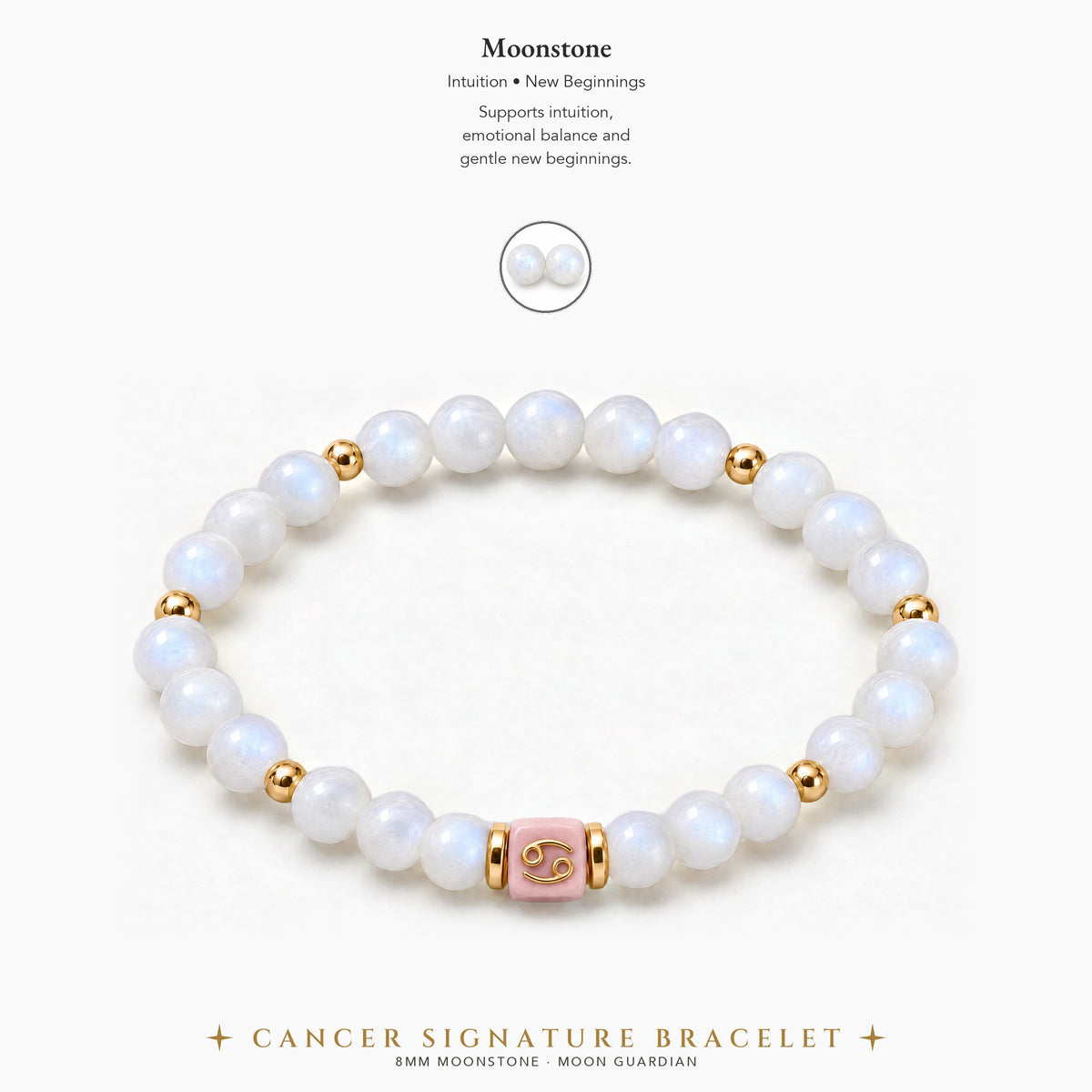 Cancer Zodiac Signature Bracelet