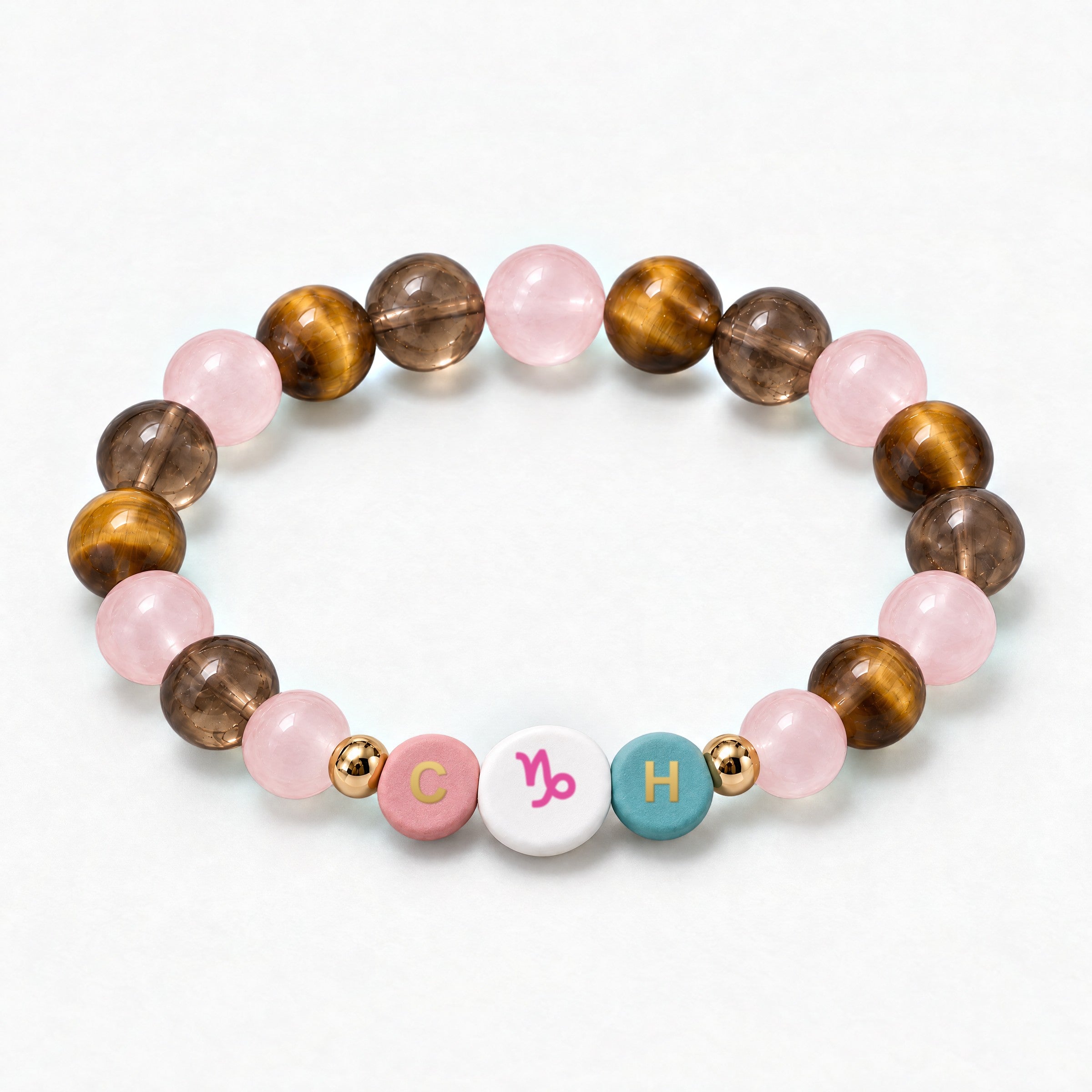 Capricorn Initial Charm Bracelet