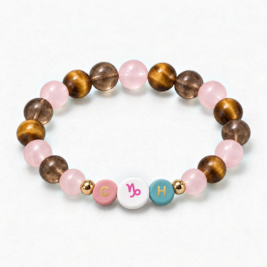 Capricorn Initial Charm Bracelet