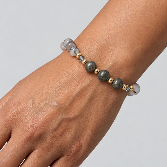 Capricorn Lucky Zodiac Trio Crystal Bracelet