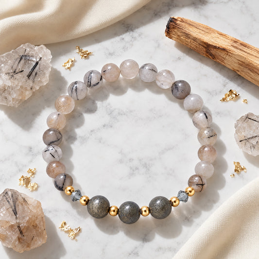 Capricorn Lucky Zodiac Trio Crystal Bracelet