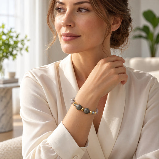 Capricorn Lucky Zodiac Trio Crystal Bracelet