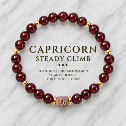 Capricorn Zodiac Signature Bracelet
