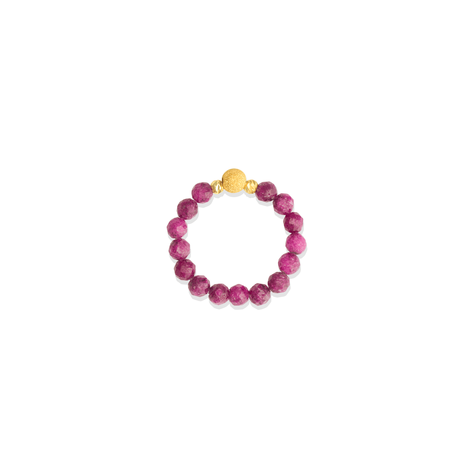 Carnelian Gold Vermeil Stretch Ring - Motivation - Eat.Read.Love.