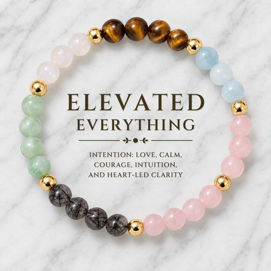 Elevated Everything Bracelet with REAL Gold Beads