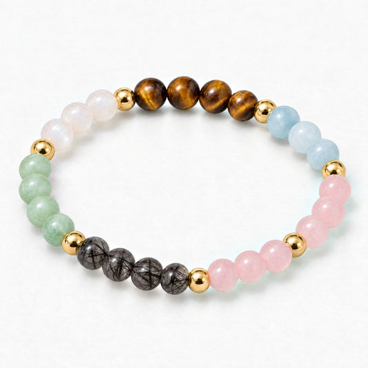 Elevated Everything Bracelet with REAL Gold Beads