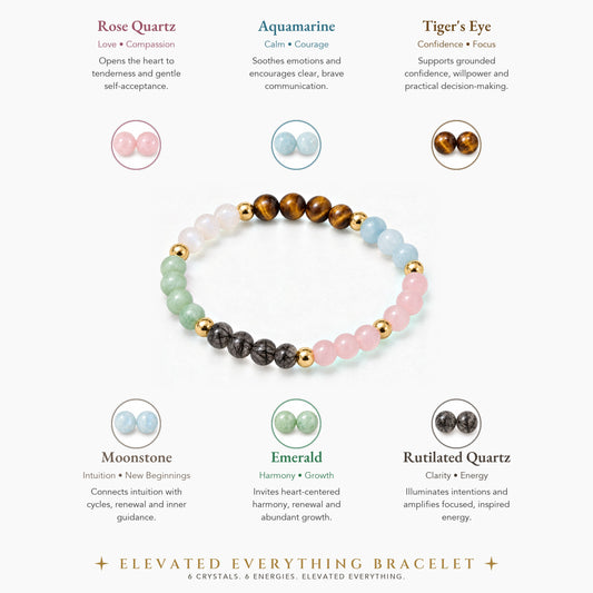 Elevated Everything Bracelet with REAL Gold Beads