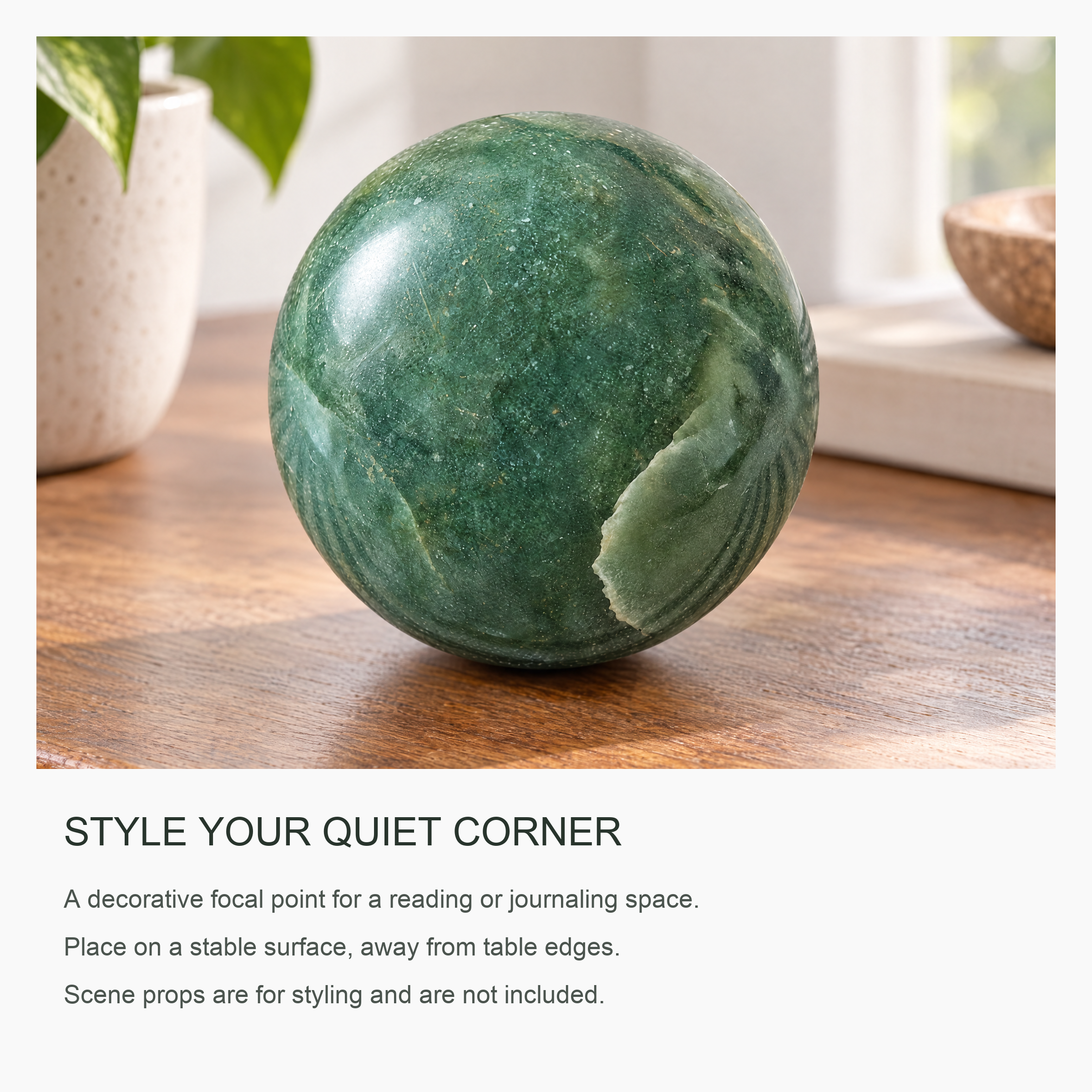 ERL Studio in use — Green Aventurine Sphere · 349950c1-ea8a-4e32-8c91-1b8a2c75762e