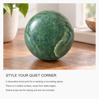 ERL Studio in use — Green Aventurine Sphere · 349950c1-ea8a-4e32-8c91-1b8a2c75762e