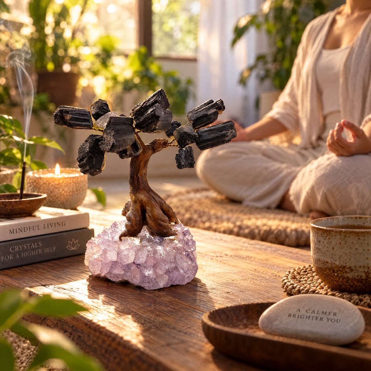 ERL Studio ritual — Black Tourmaline Crystal Tree on Amethyst Druzy Base · 6dba881b-dbcf-4440-8f34-bdb964dd7771