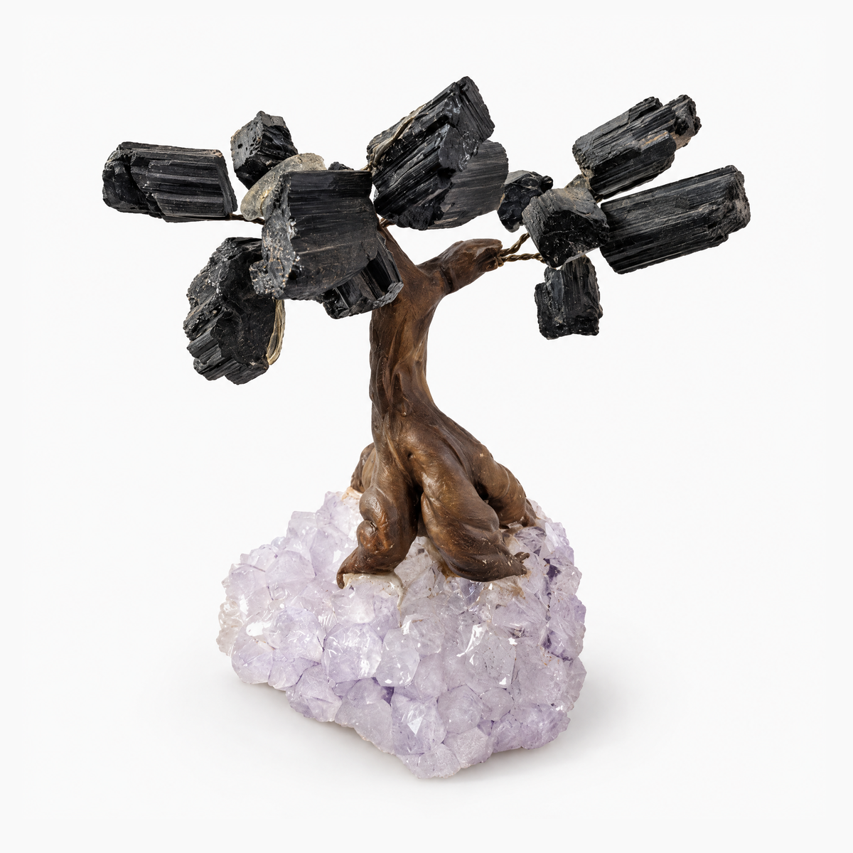 ERL Studio hero — Black Tourmaline Crystal Tree on Amethyst Druzy Base · b491708e-8920-42a0-86e1-525bce621ced