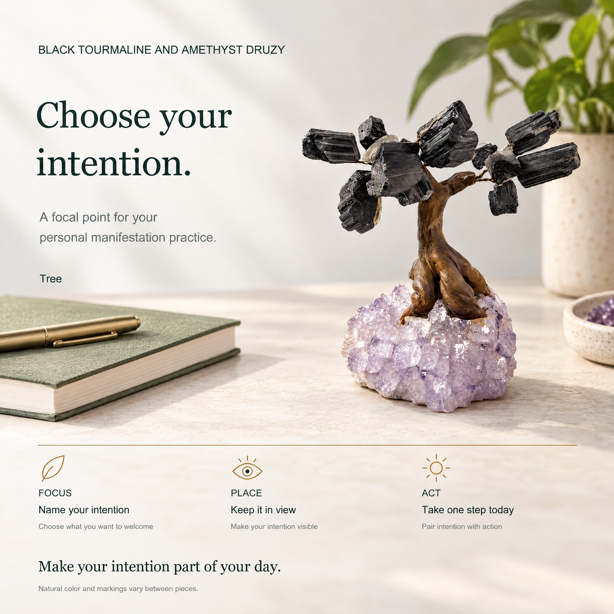 ERL Studio story — Black Tourmaline Crystal Tree on Amethyst Druzy Base · dc2b103f-2484-4c08-b2bc-f1d2d63eb6d2