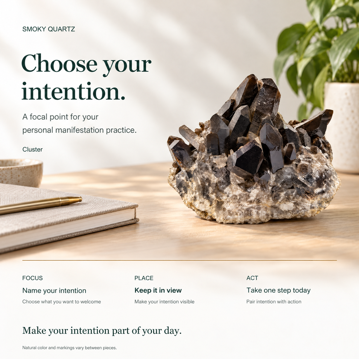 ERL Studio story — Smoky Quartz Cluster · ea798074-9c50-4a75-8dc8-bef6922b2856