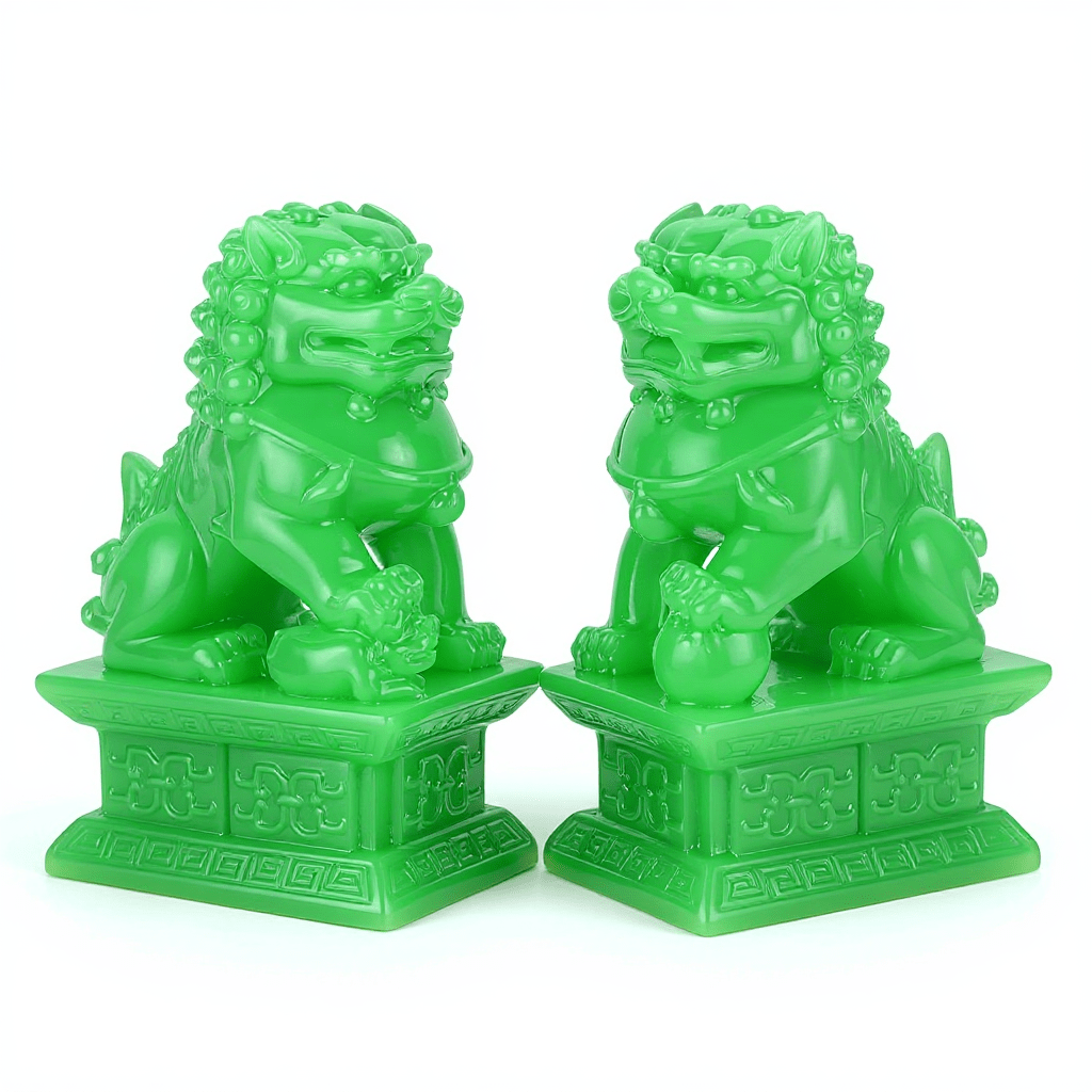 Feng Shui Fortune Fu Dog Pair - Eat.Read.Love.
