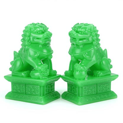 Feng Shui Fortune Fu Dog Pair - Eat.Read.Love.