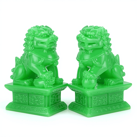 Feng Shui Fortune Fu Dog Pair - Eat.Read.Love.