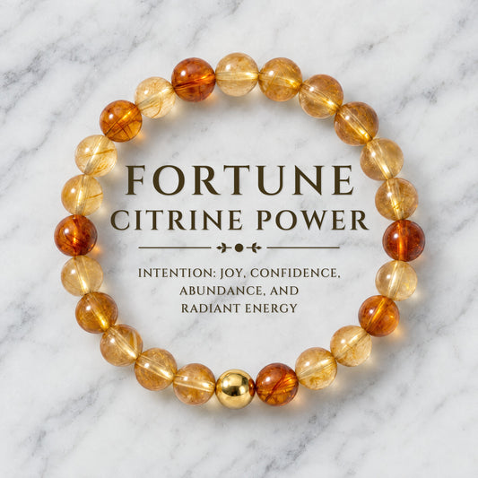 Fortune Citrine Power Crystal Bracelet