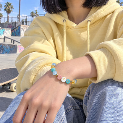 Gemini Initial Charm Bracelet