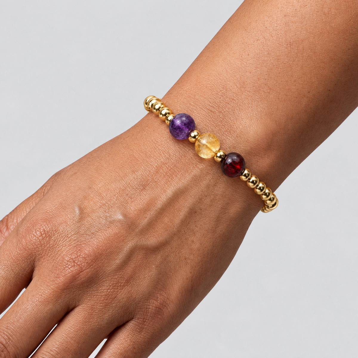 Gemini Love and Money Golden Bracelet With REAL Gold