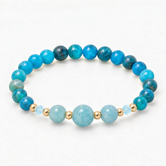 Gemini Lucky Zodiac Trio Crystal Bracelet