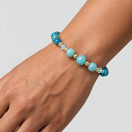 Gemini Lucky Zodiac Trio Crystal Bracelet