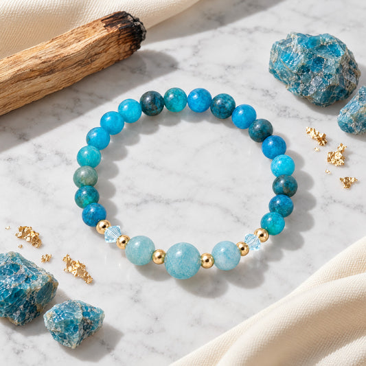 Gemini Lucky Zodiac Trio Crystal Bracelet