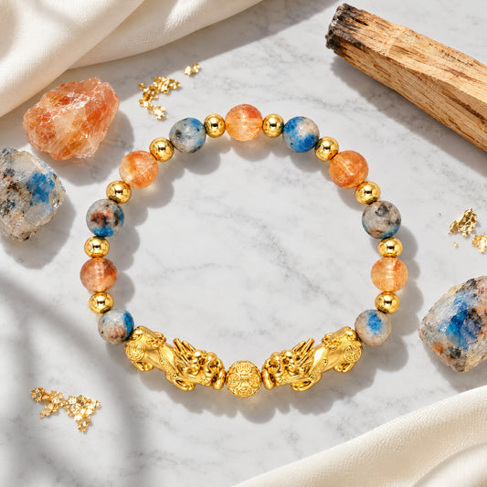 Gemini Zodiac Feng Shui Double Pixiu Bracelet