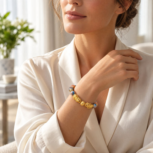 Gemini Zodiac Feng Shui Double Pixiu Bracelet