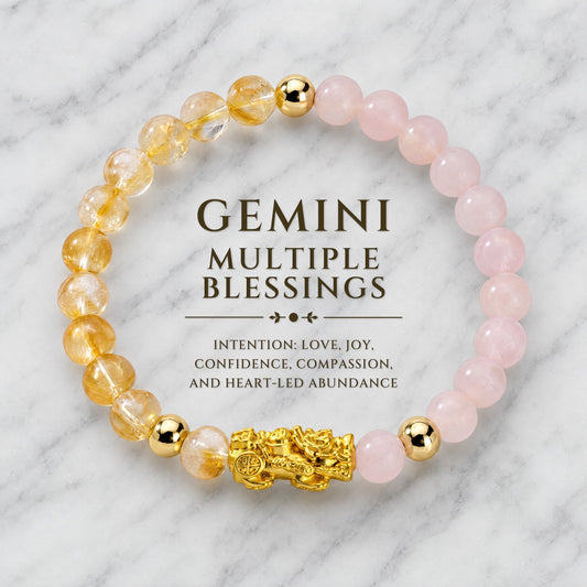 Gemini Zodiac Feng Shui Pixiu Bracelet