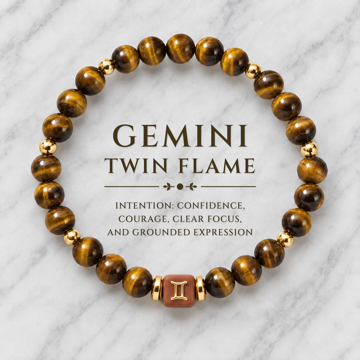 Gemini Zodiac Signature Bracelet