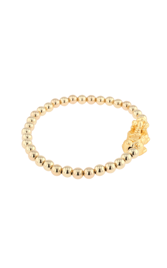 Gold Double Infinite Fortune 18k Gold Vermeil Double Pixiu Feng Shui Bracelet - Eat.Read.Love.
