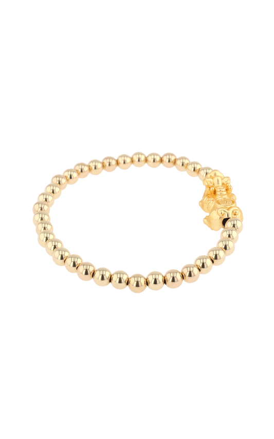 Gold Double Infinite Fortune 18k Gold Vermeil Double Pixiu Feng Shui Bracelet - Eat.Read.Love.