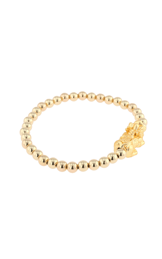 Gold Infinite Fortune 18k Gold Vermeil Pixiu Feng Shui Bracelet - Eat.Read.Love.