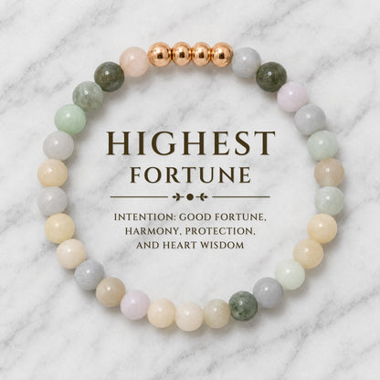 Highest Fortune Bracelet with REAL Gold Beads