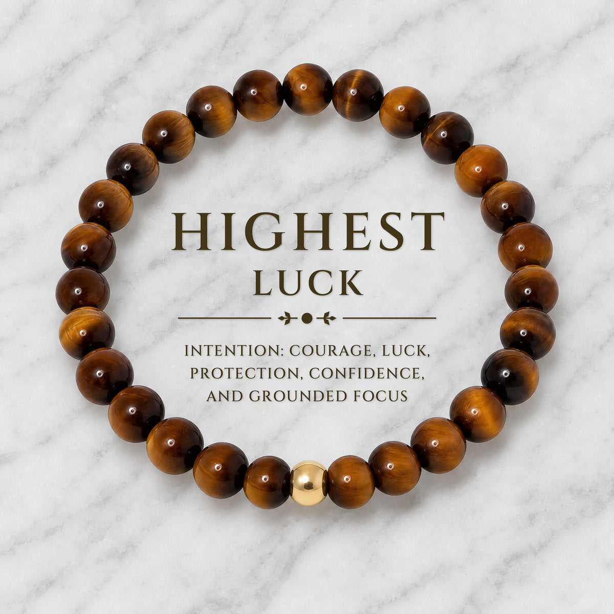 Highest Luck Bracelet with REAL Gold Beads