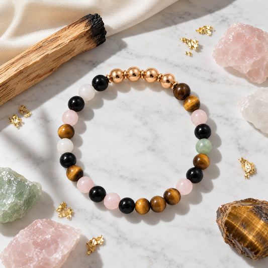 Highest Manifestation Bracelet with PURE Gold Beads