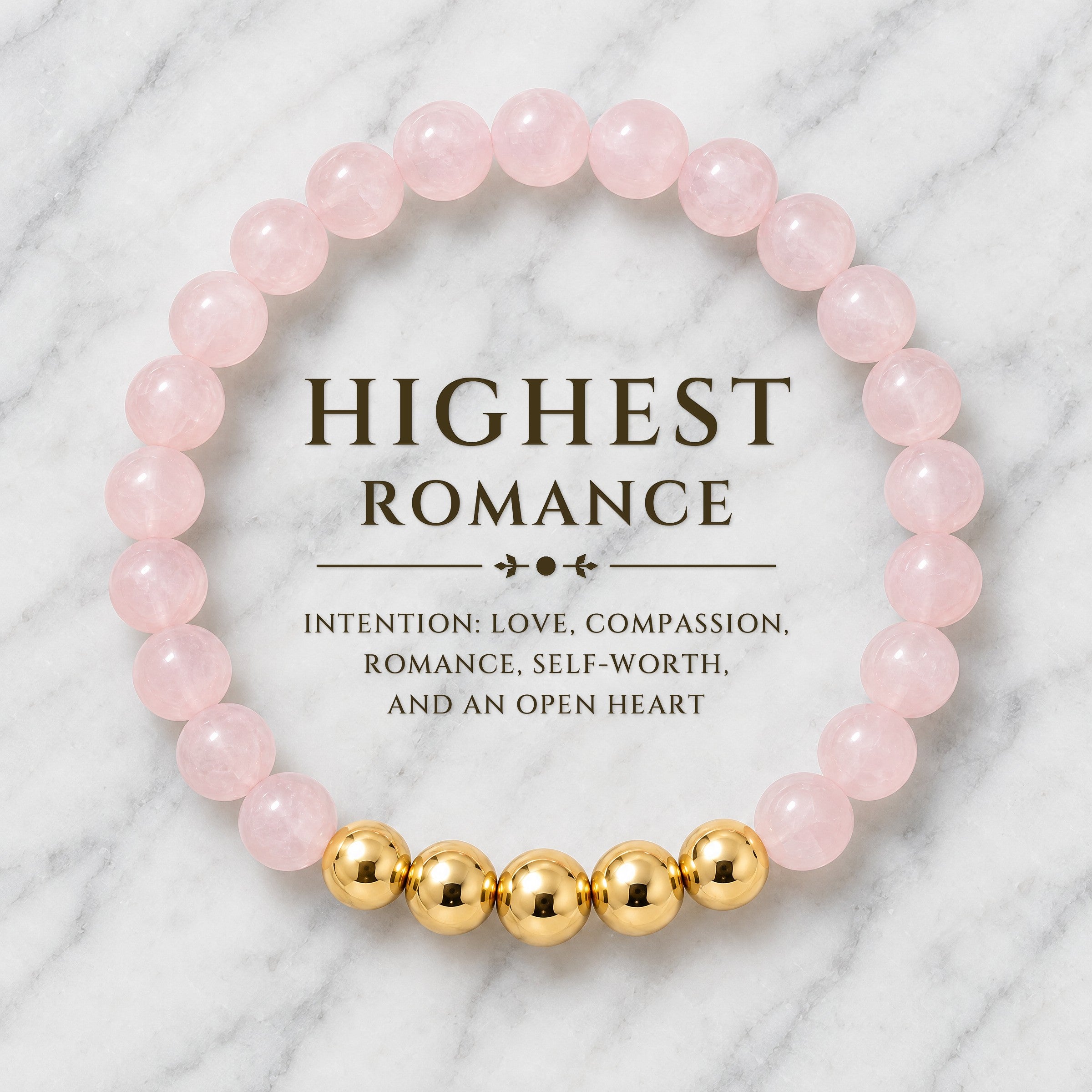 Highest Romance Bracelet with REAL Gold Beads